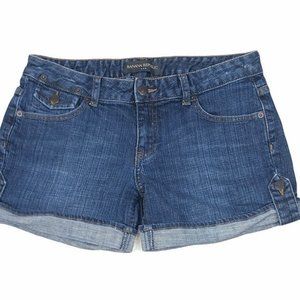 Banana Republic Stretch Denim Cuffed Shorts Size 2